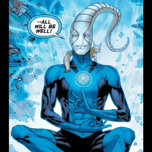 lanterne bleue, saint walker, saint walker dc, holy walker dc, barry allen blue lantern