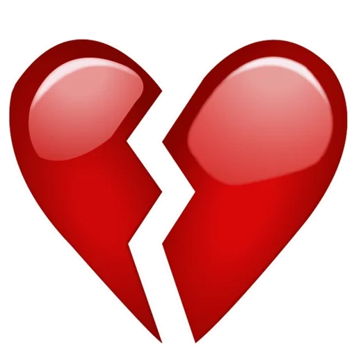 corazón, corazón roto, un corazón roto de emoji, emoji es un corazón roto, smiley es un corazón roto