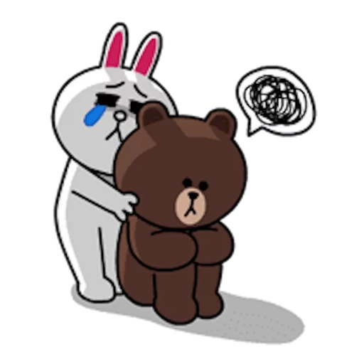 koni brown, brown cony, line brown, line friends, line cony and brown