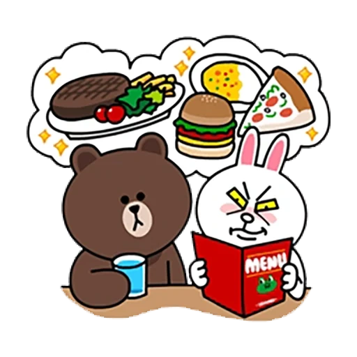 bronconi, brown lines, line friends, line friends cony, cocoa and line friends