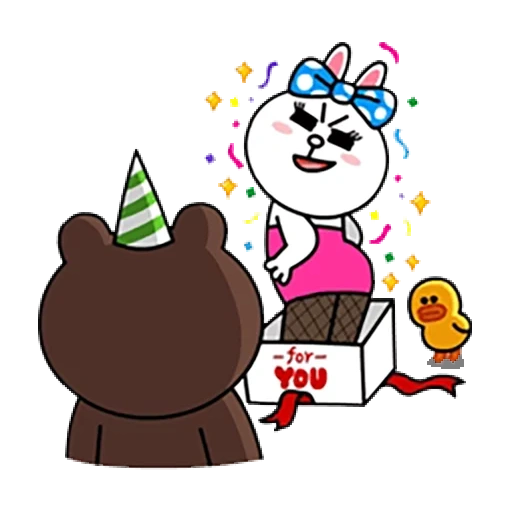 line, браун кони, brown cony, line friends, line cony and brown