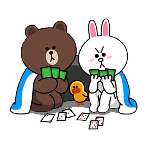 brown cony, кони браун, line friends, line cony and brown