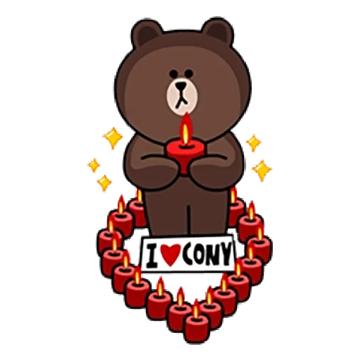 kakao cony, brown cony, brown lines, line friends, bear line friend brown