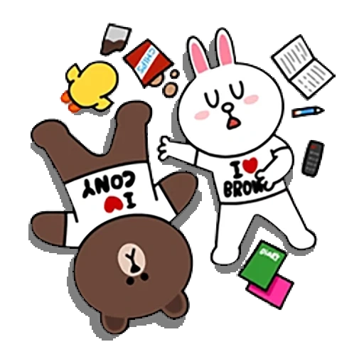 line, brown cony, brown lines, line friends, brown and horse's wedding