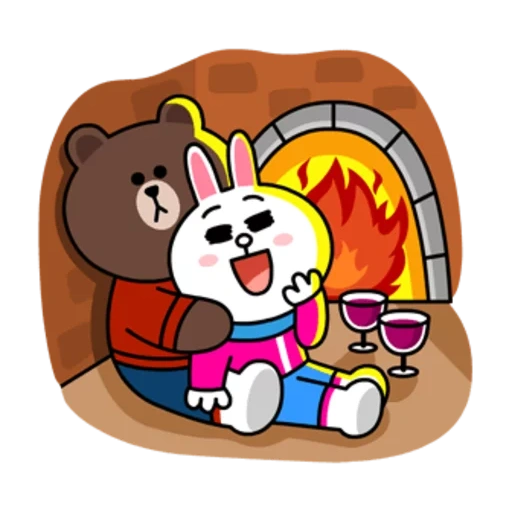 line, brown, brown cony, max cony has no background