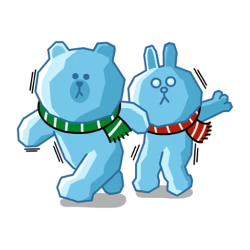 image, icebear axe, best friends, peach and goma