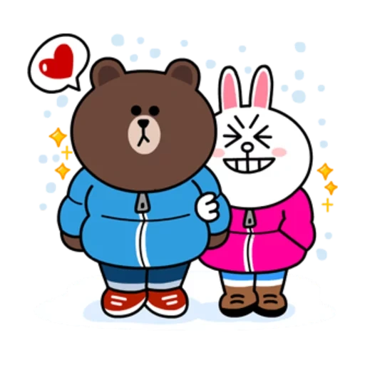 kony brown, brown cony, line friends, cheval brun d'hiver, horse and brown winter