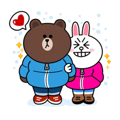 кони браун, brown cony, line friends, cony brown зимой, cony and brown зима