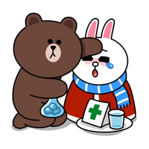 brown cony, linie braun, linienfreunde, linie cony und brown, bunny cony bär brown