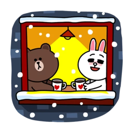 brown cony, line friends, line friends cony, horse and brown winter, cony and brown money