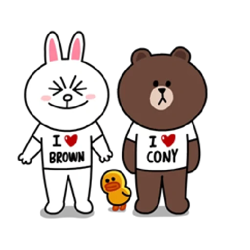 line, cony, brown cony, line friends