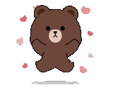 koni brown, o urso é fofo, amigos marrons, nagano brown friends, frends de linha marrom de urso