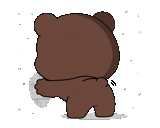 l'orso, orso brown, orso carino, orso offeso, compagno di linea orso personaggio