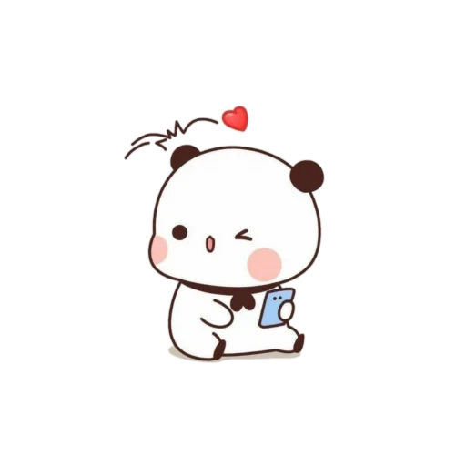 lindo, clipart, kawaii panda, los dibujos son lindos, panda es un dibujo dulce