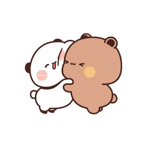 kawaii, dessins mignons, l'ours est mignon, les animaux sont mignons, milk moka bear