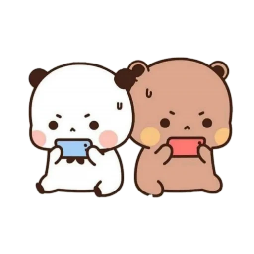 kawaii, orso dalla parete rossa, chibi lovely, modello carino, illustrazioni cute