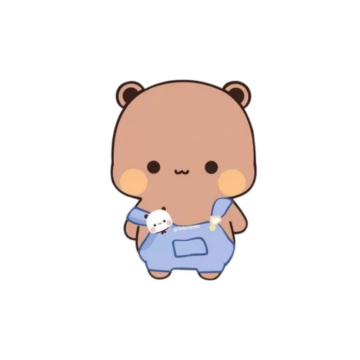 kawaii, un ours mignon, anime mignon, dessins mignons, dessins kawaii
