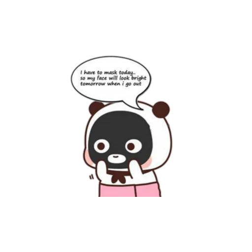 funny, cute anime, nita panda braval, panda leichtes muster, panda transparenter boden