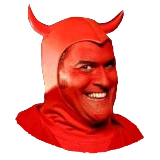 satan, damn horns, the devil is face, art kronka devil, the devil smiles