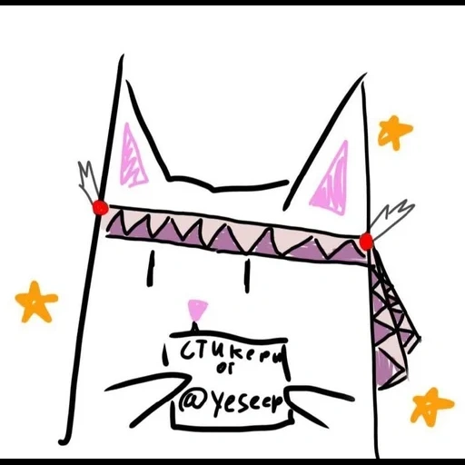 humain, image, pati kat, cat licorn, dessins de bricolage par une licorne de chat