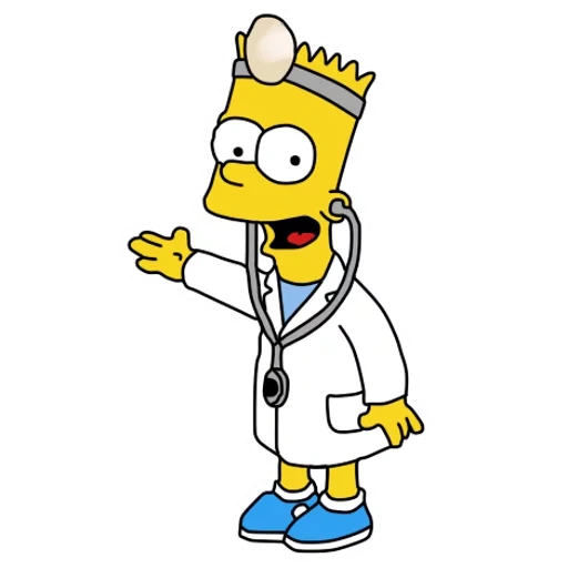 bart simpson, simpsons doctor, dr simpsonov, personajes de simpsons, simpsons dr hibbert