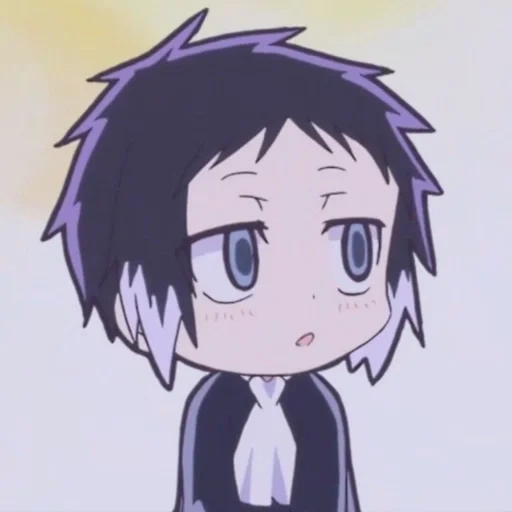 imagem de anime, papel de animação, animação akutagawa, akutagawa ryunosuke, esboço de akutagawa chibi