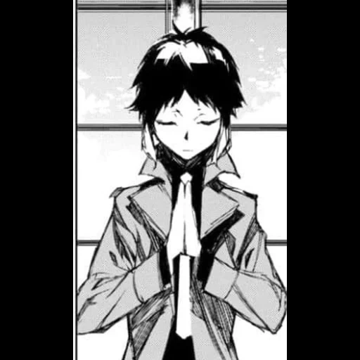 ryunoske akutagawa, tolle streunende hunde, akutagawa screenshots von manga, acutagavas wandernde hunde, große streunende hunde akutagawa