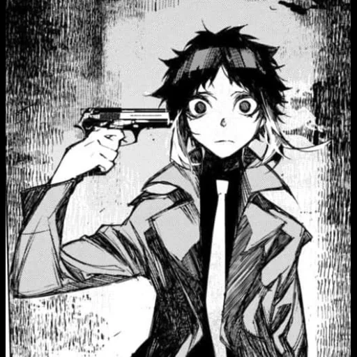 figure, akutagawa comics, stray dog, akutagawa ryunosuke, akutagawa stray dog