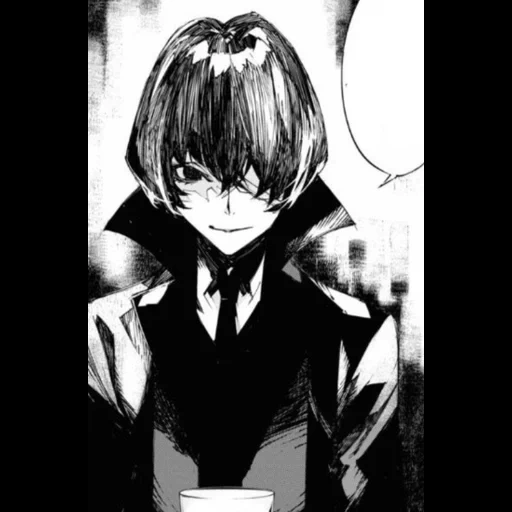 dazai, imagen, humano, arte de anime, personajes de anime