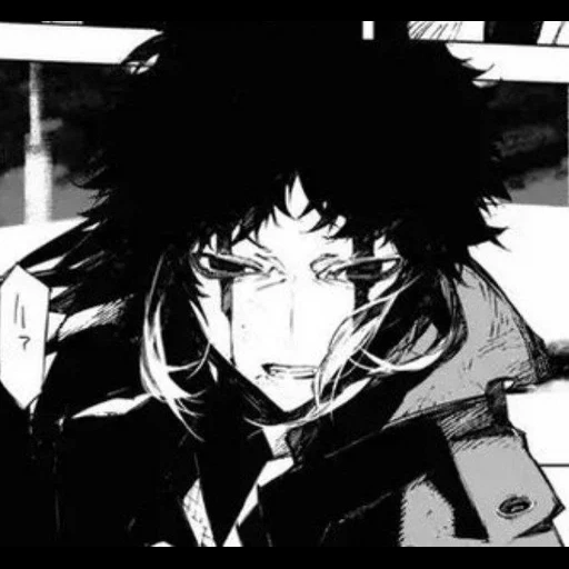 anime, cartoons of art, anime a fumetti, i personaggi degli anime, akutagawa ryunosuke