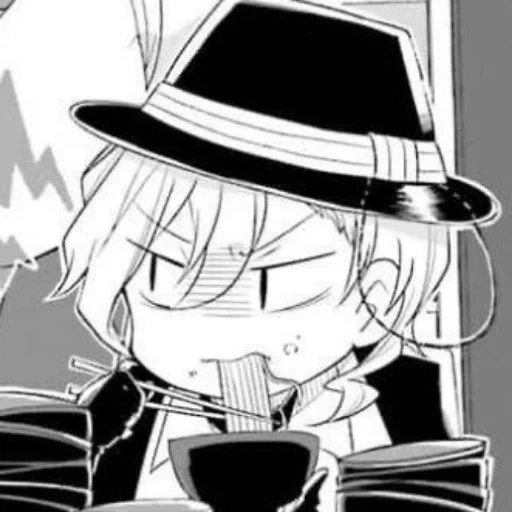 tyuya nakahara, chuya nakahara, karl bsdmanga, chuya nakahara chibi, manga nakahara asam