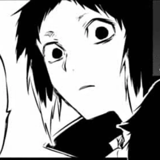 picture, akutagawa bsd, anime characters, ryunoske akutagawa, akutagawa ryunoske emotions