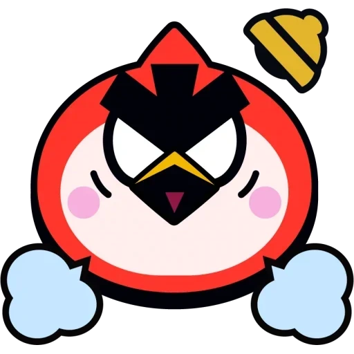 à l'étoile braval, angry birds rouge, angry bird rouge, icône brawl stars, brabble star upgrade