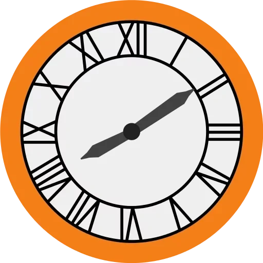 vector de montre, icône de la montre, montre clipart, horloge murale, contour d'horloge romaine