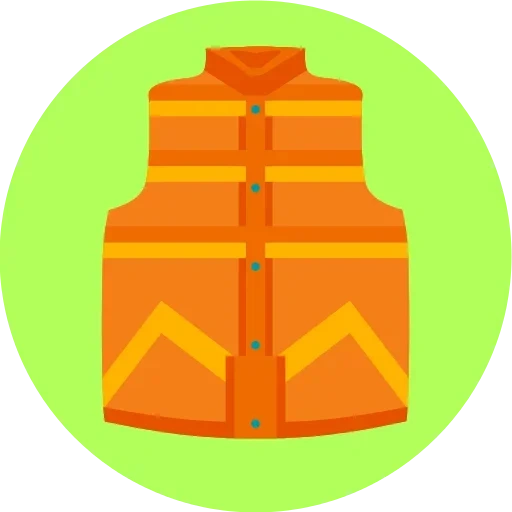 chaleco, ropa 512x512, chaleco icon protector naranja, paquete de expresión chaleco salvavidas, patrón de chaleco salvavidas para niños