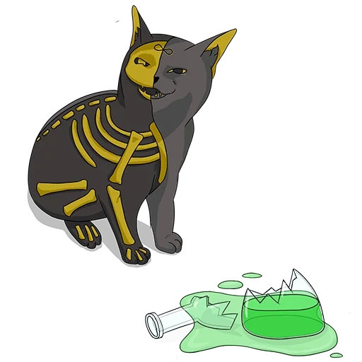 анубис кошка, египетская кошка черная