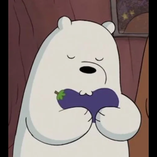 аниме, icebear lizf, пикчи запахом, белый медведь, медведь веселый