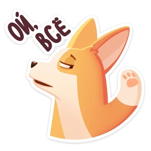 fox, ke ji, pastel de bagel, símbolo de expresión