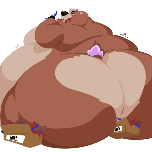 fat, animation, obese, fat furs, fur affinity