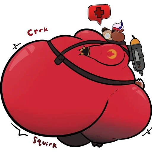 animation, infation, belly inflation, helen parr infiltration, belly suit infation