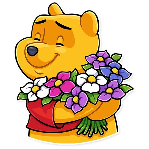 winnie si beruang, winnie fluff flowers, winnie the fluff adalah hadiah, ulasan saluran winnie pooh