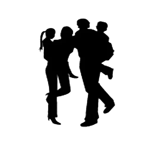 silhouetten, silhouette eines paares, die silhouette der familie, die silhouette einer gruppe von menschen, gesellschaft von freunden silhouette