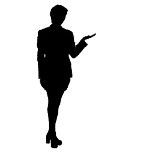 outline, female profile, the outline of a woman, silhouette of business ladies, female profile employee