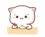 chat de kawai, otarie à fourrure rouge, belle peinture cawai, problème de chat de kawai, animation du chat mochi mochi pêche