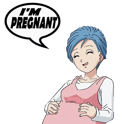 mamá de anime, bulma embarazada, personajes de anime, dragon pearls super, dragon ball bully embarazada