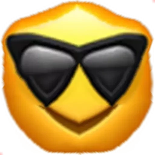 expression glasses, expression mask, cool emoji, a smiling face