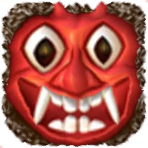 скриншот, emoji монстр, маска демона эмоджи, эмоджи красный демон, красный монстр эмоджи