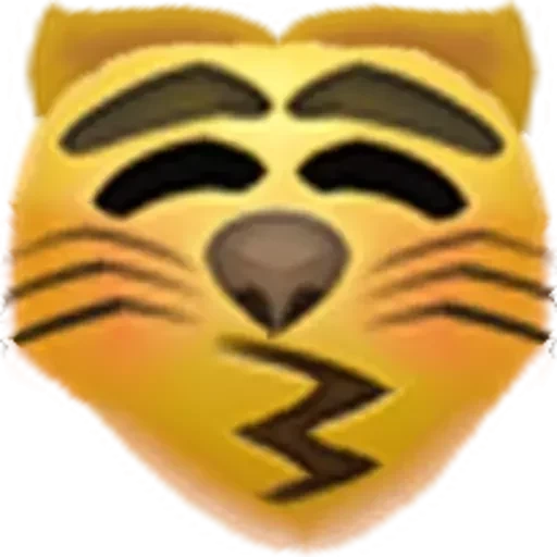 gatto sorridente, espressione di gatto, emoticon gatto, emoticon tigre, emoticon di emoticon