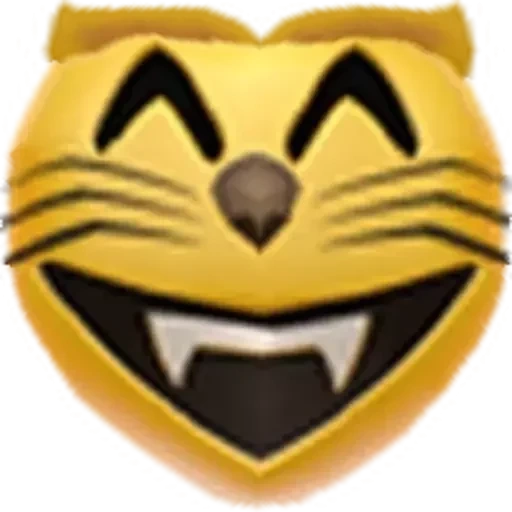 gatto sorridente, espressione di gatto, emoticon gatto, emoticon tigre, emoticon di emoticon