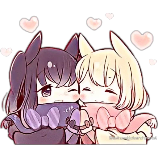 anime, seni animasi, kawai yuri, sweetie bunny, naiko chibi amashiro natsuki